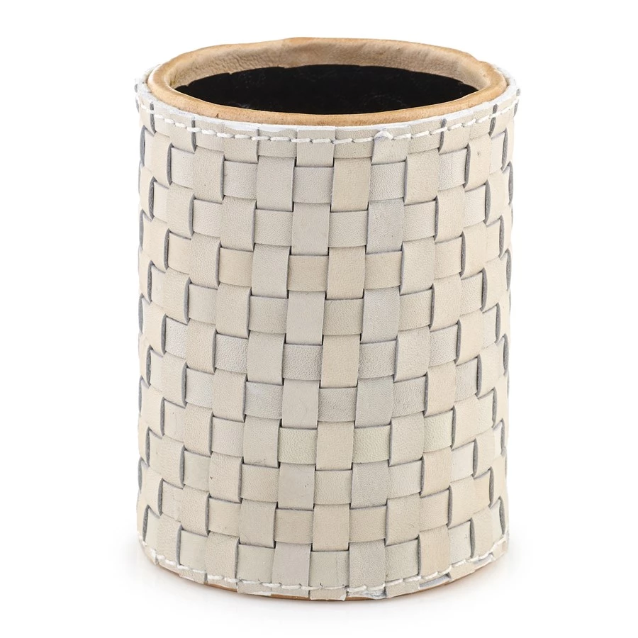 Scully & Scully Florentine Ivory Leather Desk Set 2 Scully & Scully Florentine Ivory Leather Desk Set - Image 2