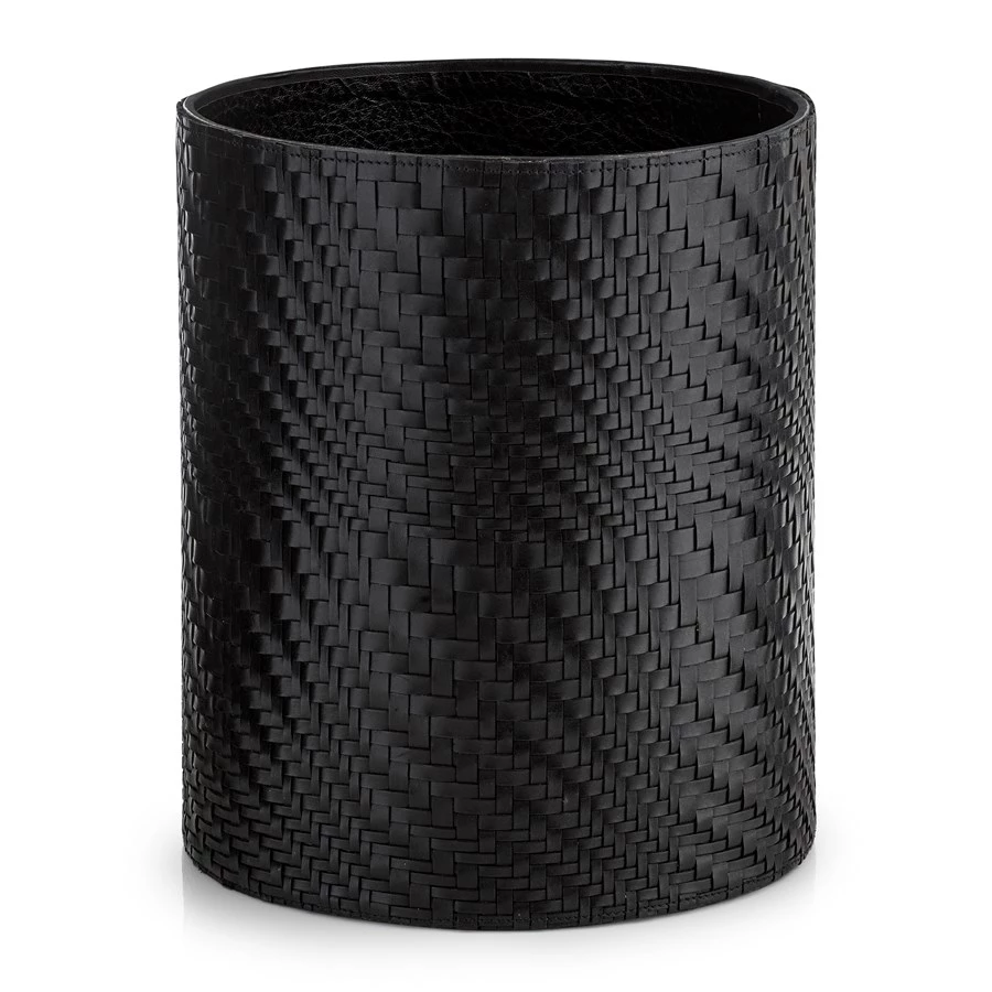 Scully & Scully Florentine Black Leather Desk Set 1 Scully & Scully Florentine Black Leather Desk Set