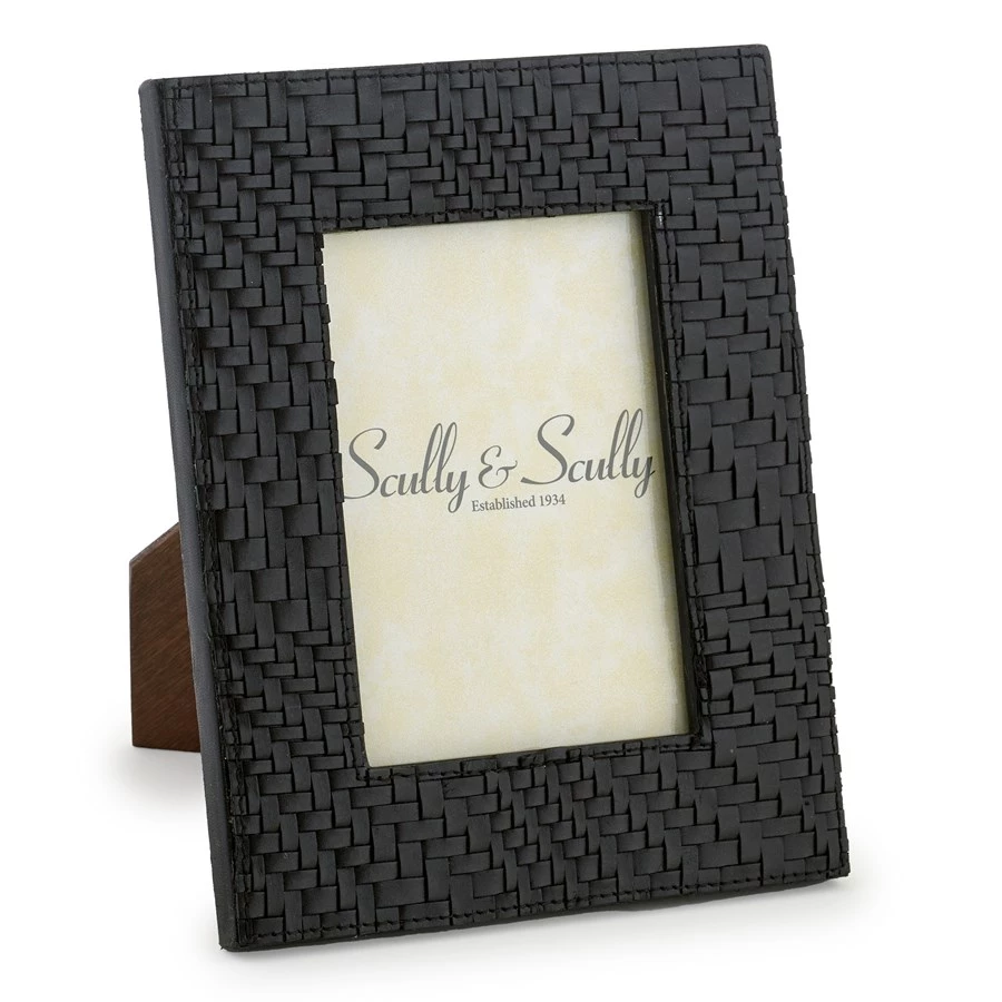 Scully & Scully Florentine Black Leather Desk Set 10 Scully & Scully Florentine Black Leather Desk Set - Image 10