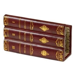 Scully & Scully Leather Books Desk Set, Burgundy -Home Decor Shop unnamed file 1684