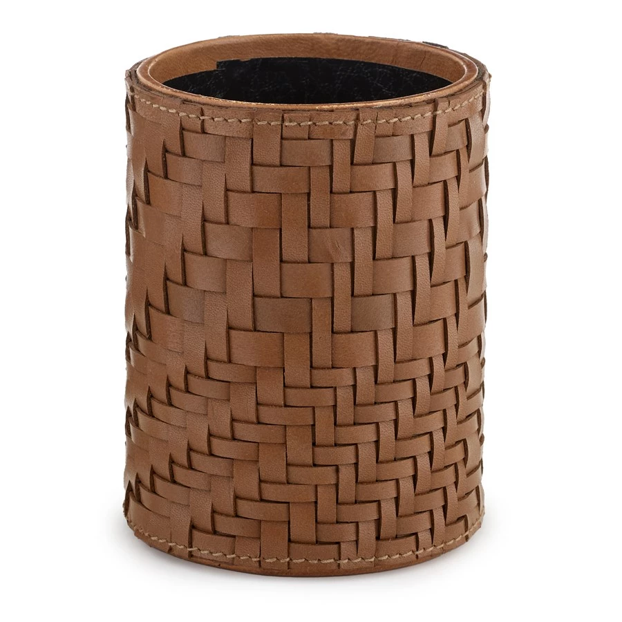 Scully & Scully Florentine Brown Leather Desk Set 1 Scully & Scully Florentine Brown Leather Desk Set