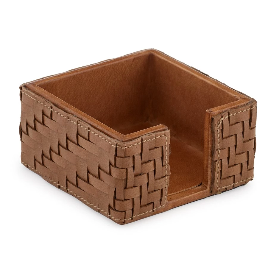 Scully & Scully Florentine Brown Leather Desk Set 4 Scully & Scully Florentine Brown Leather Desk Set - Image 4