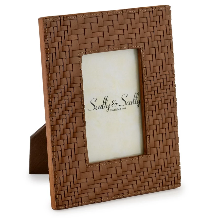 Scully & Scully Florentine Brown Leather Desk Set 8 Scully & Scully Florentine Brown Leather Desk Set - Image 8