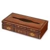 Scully & Scully Leather Books Rectangular Tissue Box Cover