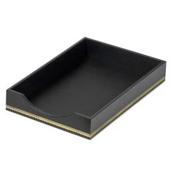 Scully & Scully Florentine Leather Desk Set, Black -Home Decor Shop unnamed file 1746