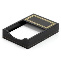 Scully & Scully Florentine Leather Desk Set, Black -Home Decor Shop unnamed file 1757