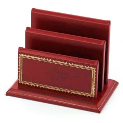 Scully & Scully Florentine Leather Desk Set, Red -Home Decor Shop unnamed file 1768