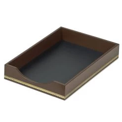 Scully & Scully Florentine Leather Desk Set, Brown -Home Decor Shop unnamed file 1791