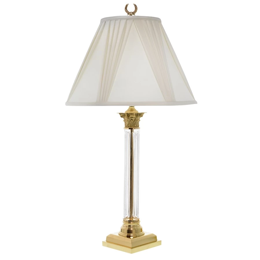 Scully & Scully Crystal Corinthian Column Lamp 1 Scully & Scully Crystal Corinthian Column Lamp