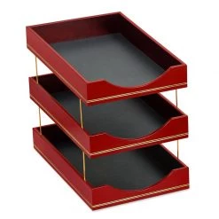 Scully & Scully Double Line Leather Letter Racks -Home Decor Shop unnamed file 1891