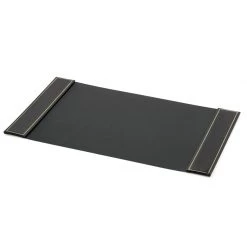 Scully & Scully Double Line Leather Desk Pads