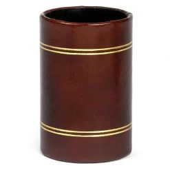 Scully & Scully Double Line Leather Pencil Cups -Home Decor Shop unnamed file 1909