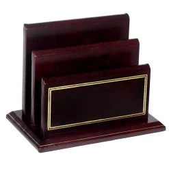 Scully & Scully Double Line Leather Desk Set, Burgundy -Home Decor Shop unnamed file 1935