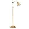 Scully & Scully Polished Brass Adjustable Pharmacy Floor Lamp