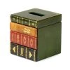 Scully & Scully Leather Books Green Tissue Box Cover