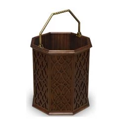 Scully & Scully Mahogany Octagonal Bucket