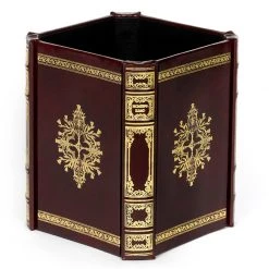 Scully & Scully Handtooled Square Leather Wastebaskets -Home Decor Shop unnamed file 2094