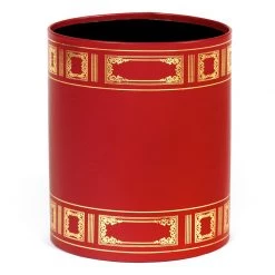 Scully & Scully Handtooled Oval Leather Wastebaskets -Home Decor Shop unnamed file 2101