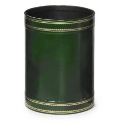 Scully & Scully Handtooled Round Leather Wastebaskets -Home Decor Shop unnamed file 2105