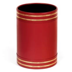 Scully & Scully Handtooled Round Leather Wastebaskets -Home Decor Shop unnamed file 2107