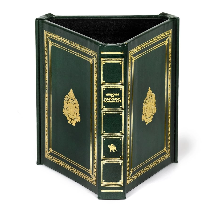 Scully & Scully Handtooled Triangle Leather Wastebaskets 4 Scully & Scully Handtooled Triangle Leather Wastebaskets - Image 4