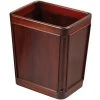 Scully & Scully Mahogany Banded Wastebasket