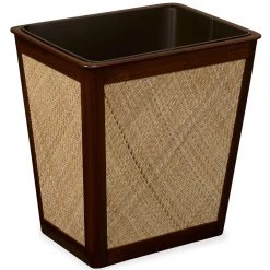 Scully & Scully Cane Mat & Mahogany Wastebaskets -Home Decor Shop unnamed file 2130
