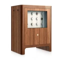 Scully & Scully Walnut Twelve-Watch Winders Armoire