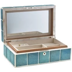 Scully & Scully Moscovic Shagreen Jewelry Box