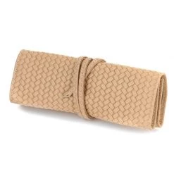 Scully & Scully Woven Calfskin Travel Jewelry Roll