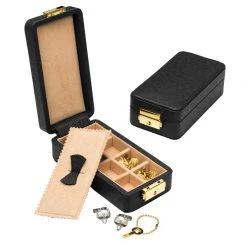 Scully & Scully Leather Cufflink Boxes, Travel Size
