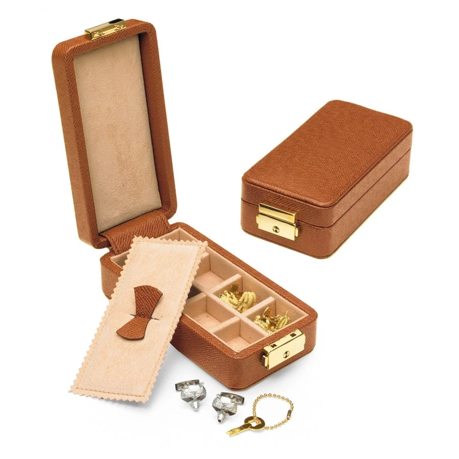 Scully & Scully Leather Cufflink Boxes, Travel Size 3 Scully & Scully Leather Cufflink Boxes, Travel Size - Image 3