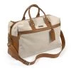 Scully & Scully Leather And Canvas Weekend Bag