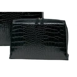 Scully & Scully Crocodile Embossed Leather Bags Black -Home Decor Shop unnamed file 2359