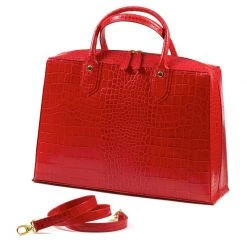 Scully & Scully Crocodile Embossed Leather Bags Red -Home Decor Shop unnamed file 2375