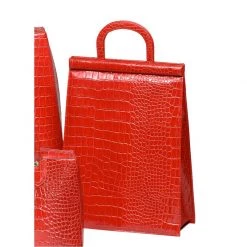 Scully & Scully Crocodile Embossed Leather Bags Red -Home Decor Shop unnamed file 2377