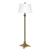 Scully & Scully Antique Brass Column Floor Lamp