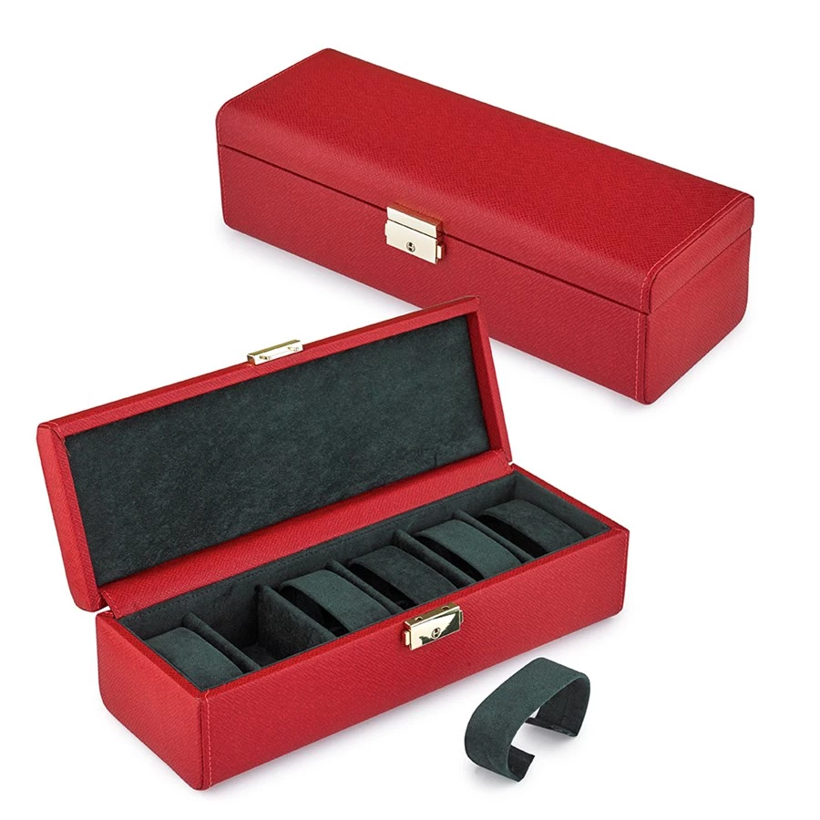 Scully & Scully Saffiano Leather Slim Watch Case 1 Scully & Scully Saffiano Leather Slim Watch Case