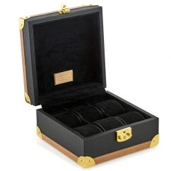 Scully & Scully Italian Leather Wave Square Watch Case