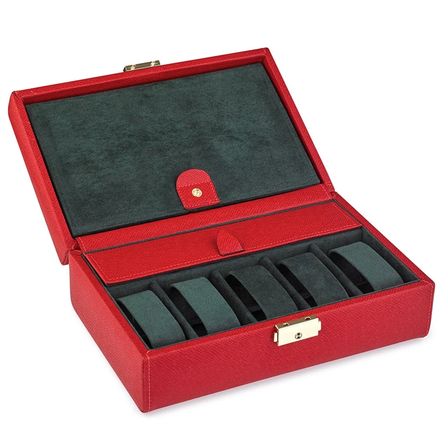 Scully & Scully Saffiano Leather Watch Case 1 Scully & Scully Saffiano Leather Watch Case