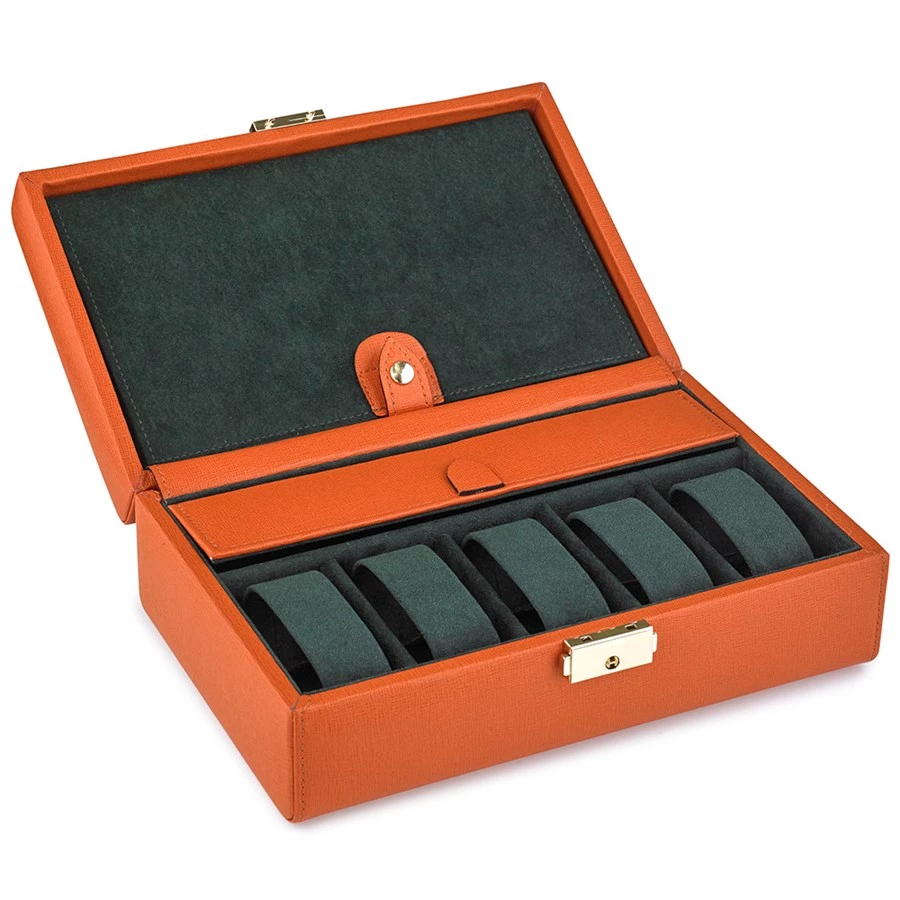 Scully & Scully Saffiano Leather Watch Case 2 Scully & Scully Saffiano Leather Watch Case - Image 2