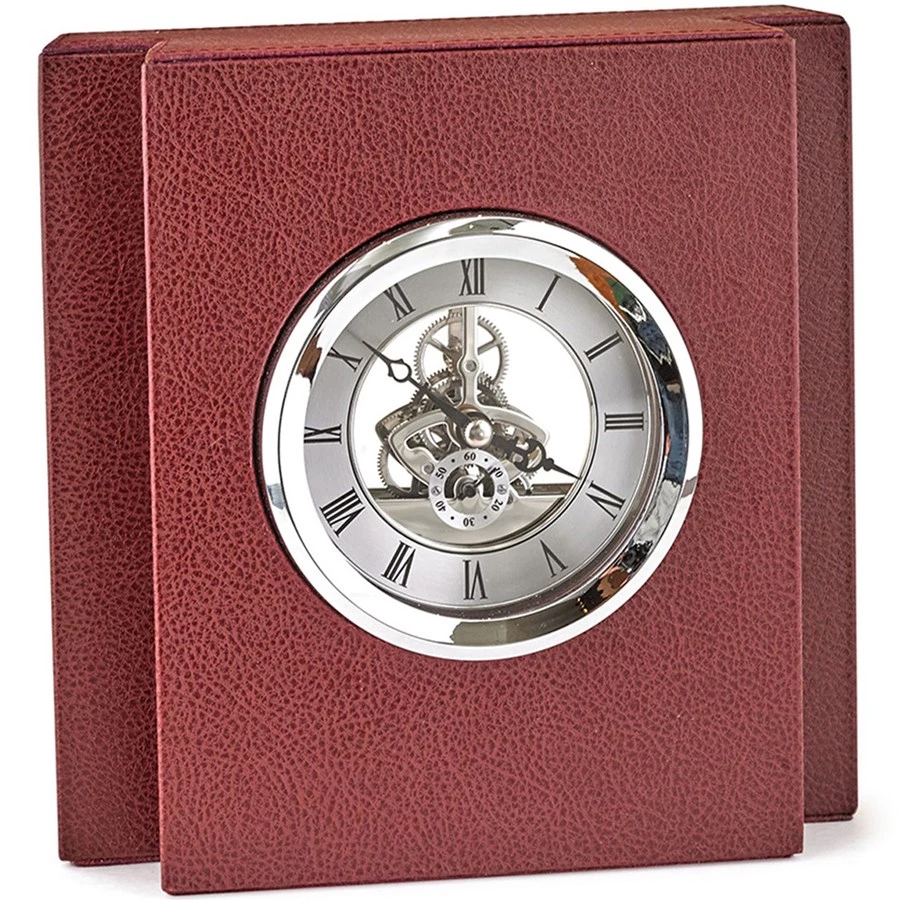 Scully & Scully Leather Table Clocks 1 Scully & Scully Leather Table Clocks