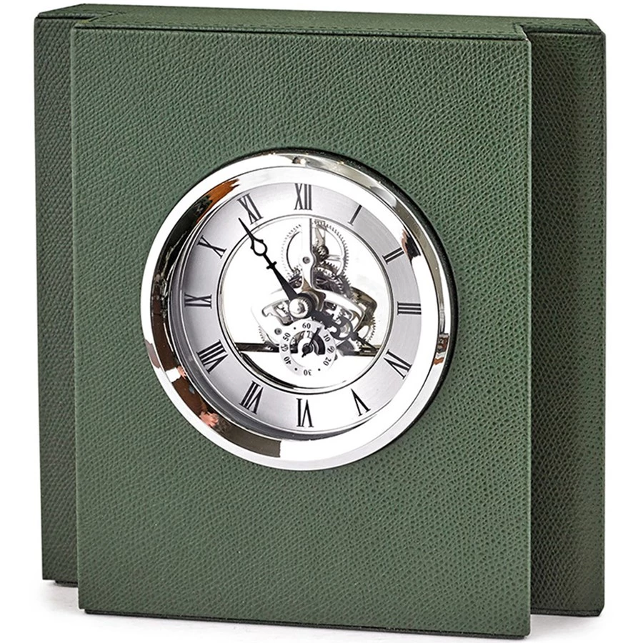 Scully & Scully Leather Table Clocks 2 Scully & Scully Leather Table Clocks - Image 2