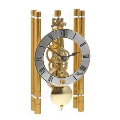 Scully & Scully Pendulum Table Clock, Gold