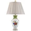 Herend Fruits And Flowers With Green Border Porcelain Lamp