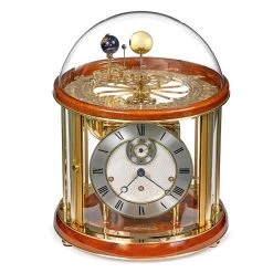 Scully & Scully Tellurium I Clock, Light Cherry Finish
