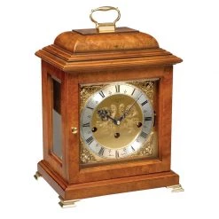 Scully & Scully Walnut Basket Mantel Clock