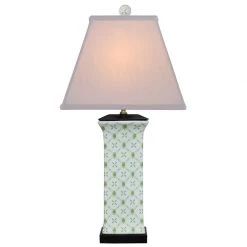 Scully & Scully Vine & Trellis Rectangular Vase Lamp