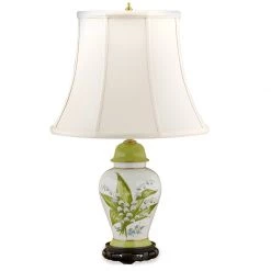 Scully & Scully Lily Of The Valley Vase Lamps