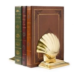 Scully & Scully Brass Shell Bookend / Doorstop